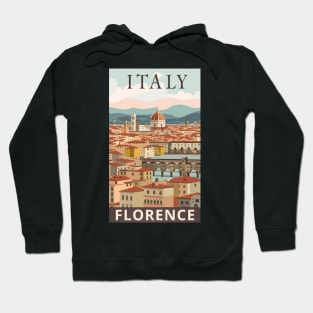 A Vintage Travel Art of Florence - Italy Hoodie